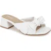 Esprit Summer Block Heel Sandal In Off White