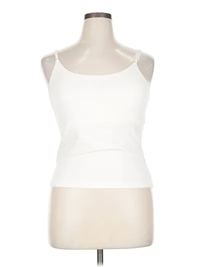 Pre-owned Esprit Tank Top Ivory Strapless Neckline Tops In White