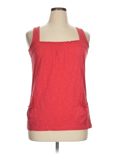 Pre-owned Esprit Tank Top Red Halter Neckline Tops