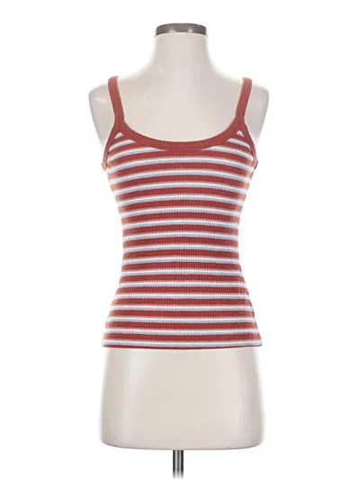 Pre-owned Esprit Tank Top Red Strapless Neckline Tops