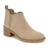 Esprit Womens Breezy Stacked Heel Chelsea Boots In Nude