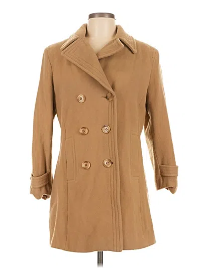 Pre-owned Esprit Wool Coat In Brown