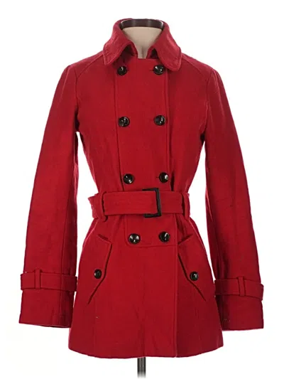 Pre-owned Esprit Wool Coat In Red