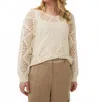 Esqualo Ajour Sweater In Ivory In Neutral