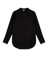 Esqualo Bella Poplin Blouse In Black In Black
