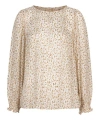 Esqualo Blouse In Pastel Cheetah Print In Brown