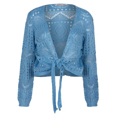 Esqualo Bolero Jacket In Blue In Brown