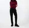 Esqualo Button Trousers In Black In Black