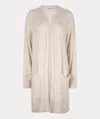 Esqualo Cardigan High Ribbing In Light Sand In Multi
