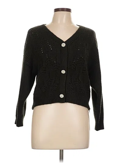 Pre-owned Esqualo Cardigan Sweater In Black