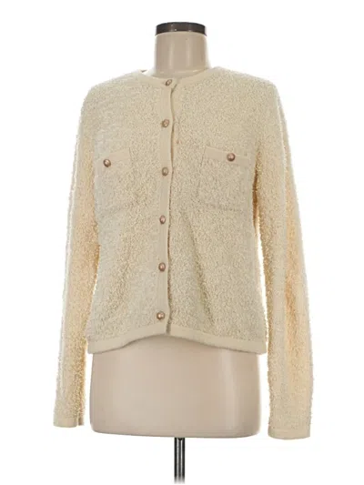 Pre-owned Esqualo Cardigan Sweater In Ivory
