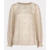 Esqualo Blouse In Pastel Cheetah Print