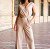 Esqualo Crinkle Jumpsuit In Light Sane In Multi