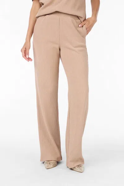 Esqualo Crinkle Trousers In Dark Sand In Multi