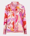 Esqualo Disco Print Blouse In Pink In Pink