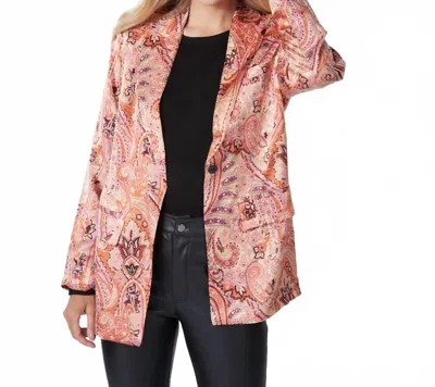 Esqualo Ebba Blazer In Expression Print In Multi
