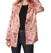 Esqualo Expression Print Blazer In Multicolor/paisley Print In Pink