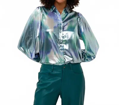 Esqualo Faded Vibrance Blouse In Multi