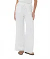Esqualo Embroidery Flower Trouser Pants In Off White In White
