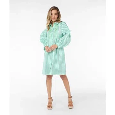 Esqualo Green Striped Dress