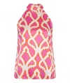 Esqualo Halter Neck Top In Pink In Pink