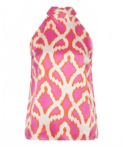 Esqualo Halter Neck Top In Pink