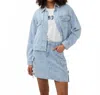 Esqualo Jean Jacket In Light Blue In Blue