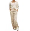 Esqualo Linen Trousers In Sand In Neutral