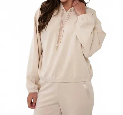 Esqualo Mille Modal Hoodie Sweater In Natural In Neutral