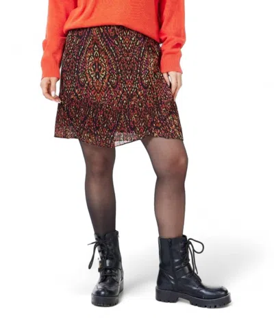 Esqualo Mini Skirt In Print In Multi