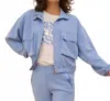 Esqualo Modal Bomber Jacket In Sky Blue In Blue
