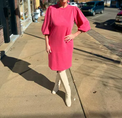 Esqualo Modal Dress In Strawberry In Red