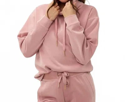 Esqualo Modal Turtleneck Sweater In Chalk Pink