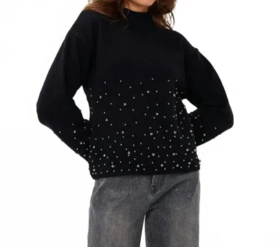 Esqualo Pernille Pearl Sweater In Black