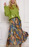 Esqualo Plisse Universal Lightening Skirt In Multi