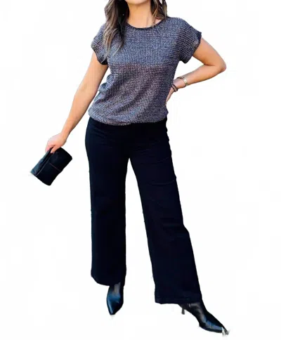 Esqualo Press Studs Hot Top In Black In Gray