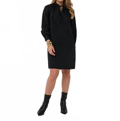Esqualo Raglan Poplin Dress In Black
