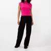 Esqualo Rib Sweater In Neon Cerise