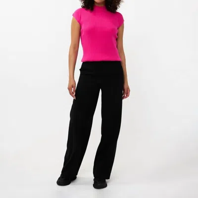 Esqualo Rib Sweater In Neon Cerise