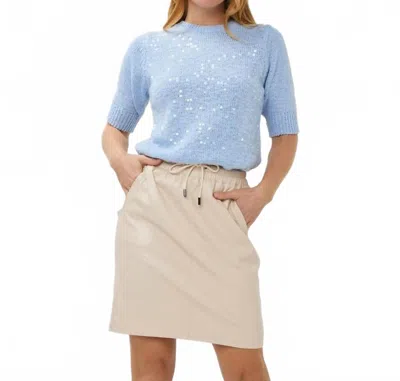 Esqualo Senta Sequins Sweater In Sky Blue