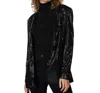 Esqualo Sequin Blazer In Black In Black