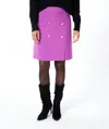 ESQUALO SHORT CITY SKIRT IN VIOLET