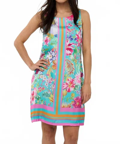 Esqualo Short Disco Flower Dress In Print In Multi