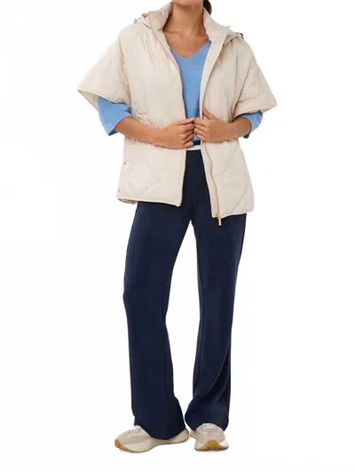 Esqualo Short Sleeve Body Warmer In Light Sand In Brown