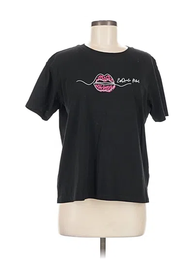 Pre-owned Esqualo Short Sleeve T-shirt In Black