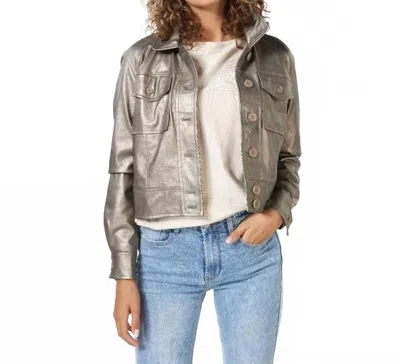 Esqualo Sigrid Jacket In Soft Gold In Gray