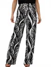 Esqualo Summer Vibes Wide Leg Trouser In Black In Black