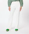 Esqualo Wide City Stretch Trouser In Off White In Green