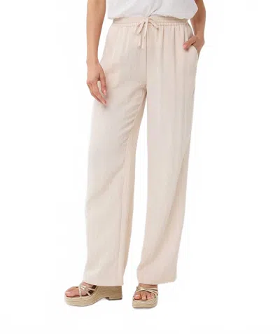 Esqualo Wide Leg Trouser In Natural In Multi
