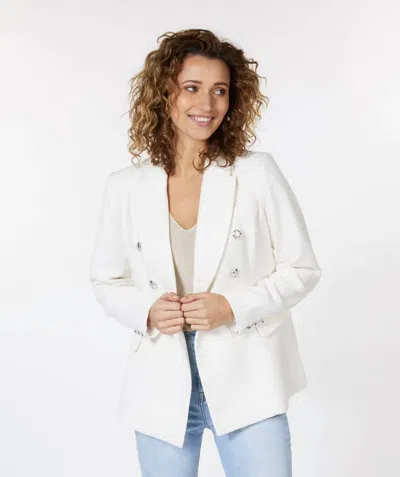 Esqualo Willa Boucle Blazer In Off White
